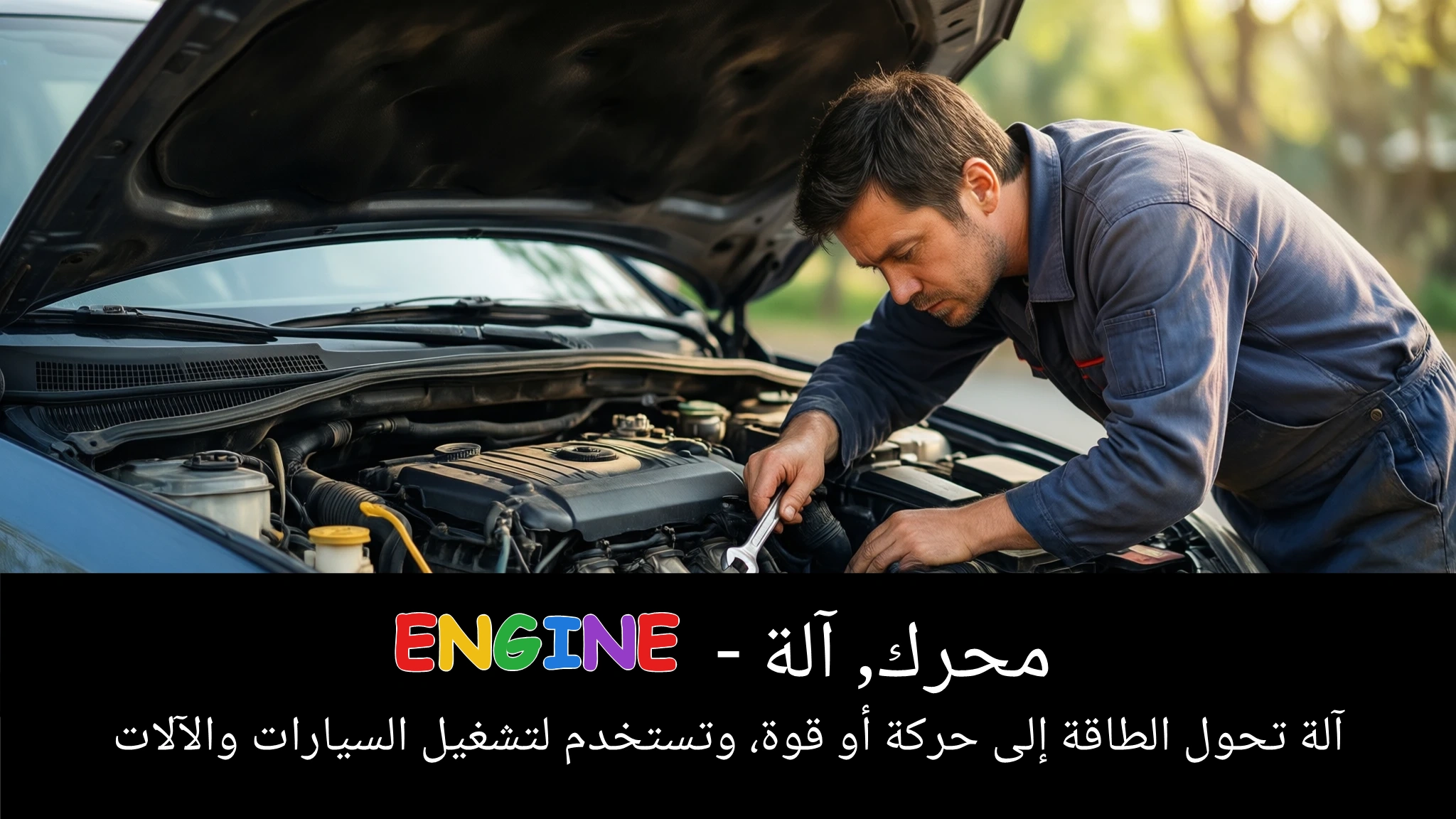 Arabic Illustration for engine